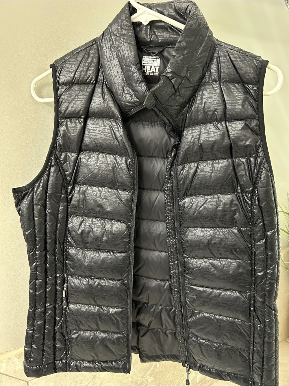 32 Degrees Black Quilted Packable Vest